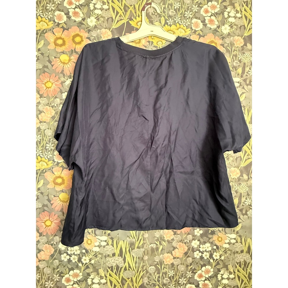 A‎ New Day Women's Navy Blue Oversized Short Sleeve Top Size XXL - Picture 5 of 7